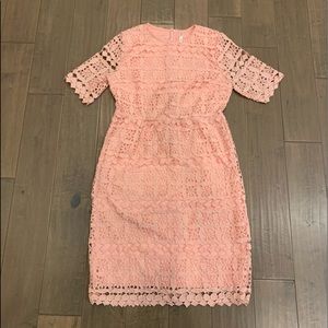 Lacy pink boutique dress